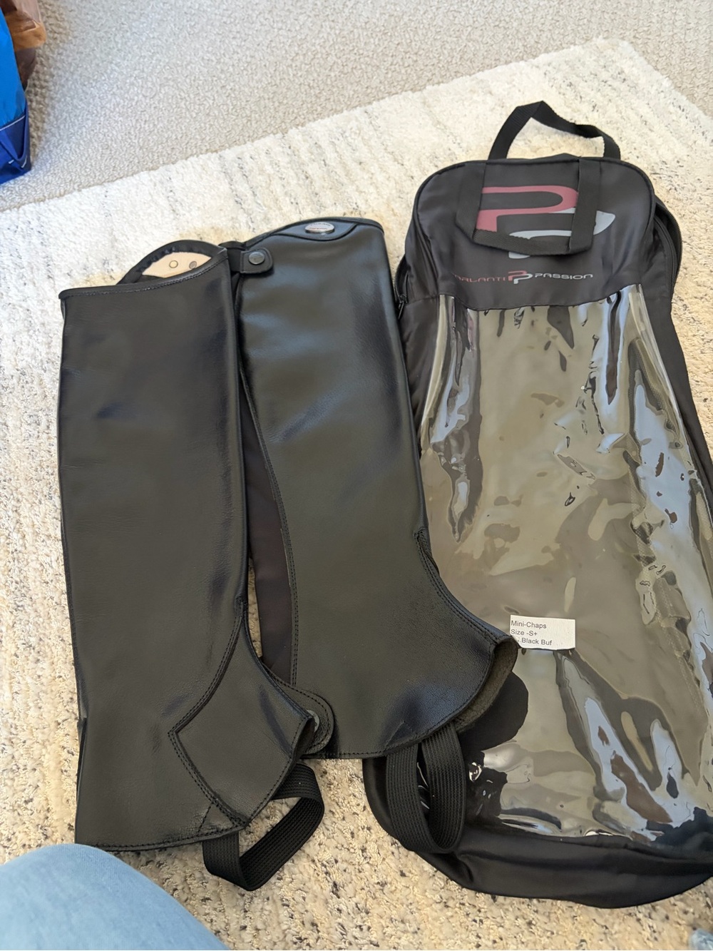 Parlanti Passions leather half chaps NEW